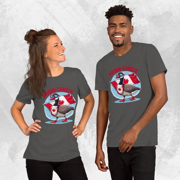 Proud Canuck Goose Funny Unisex t-shirt - Picture 11 of 11